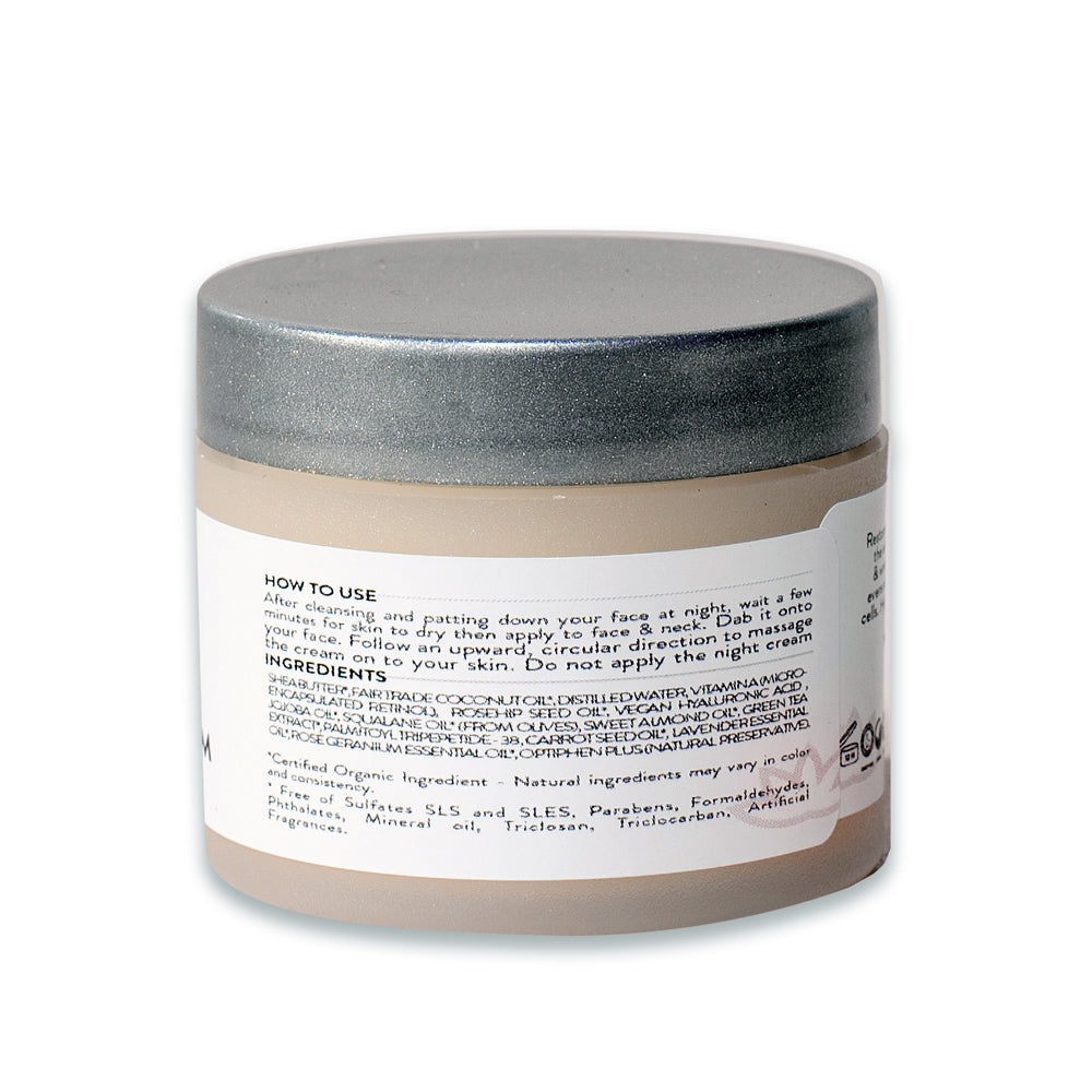 GLP-1 Organic Retinol Cream 5% - Nightly Skin Brightener