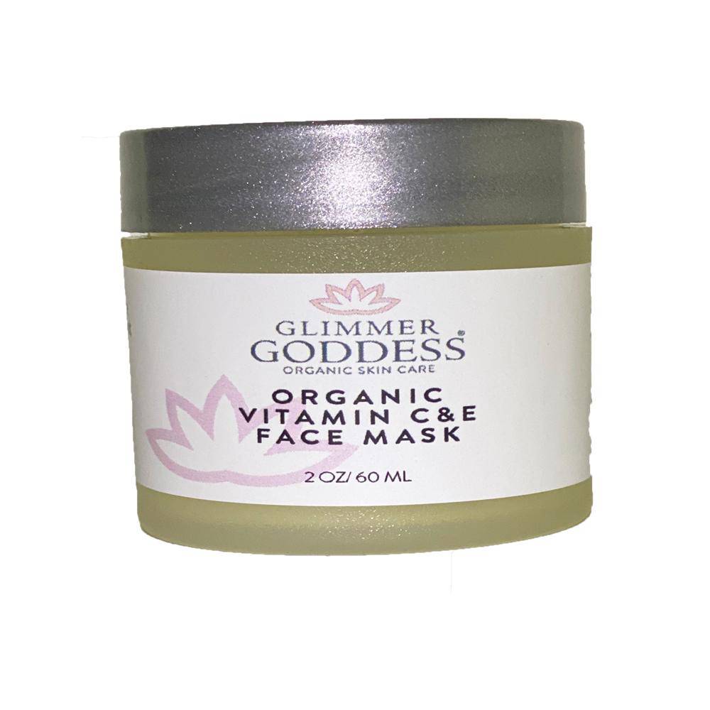 GLP-1 Organic Vitamin C & E Brightening & Tightening Face Mask - 2 oz.