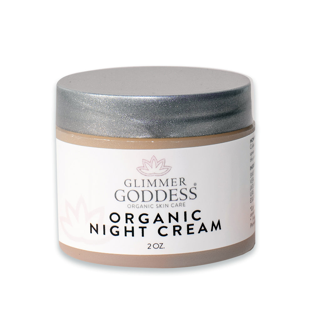 GLP-1 Organic Skin Renewal Night Face Cream - Hydrates & Lifts