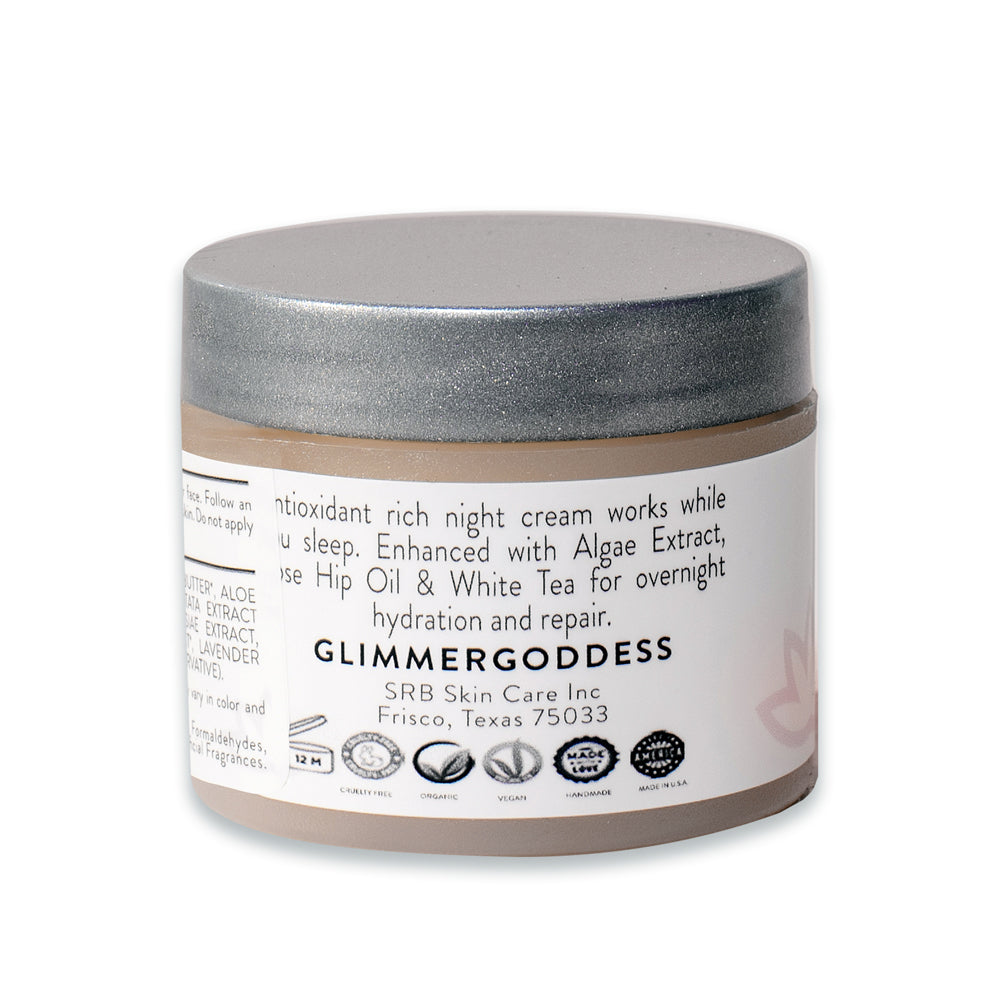 GLP-1 Organic Skin Renewal Night Face Cream - Hydrates & Lifts